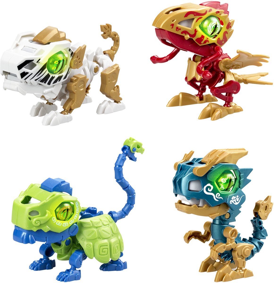 Silverlit YCOO Biopod Guardian of the East Dino - 4 pack - Speelfiguren