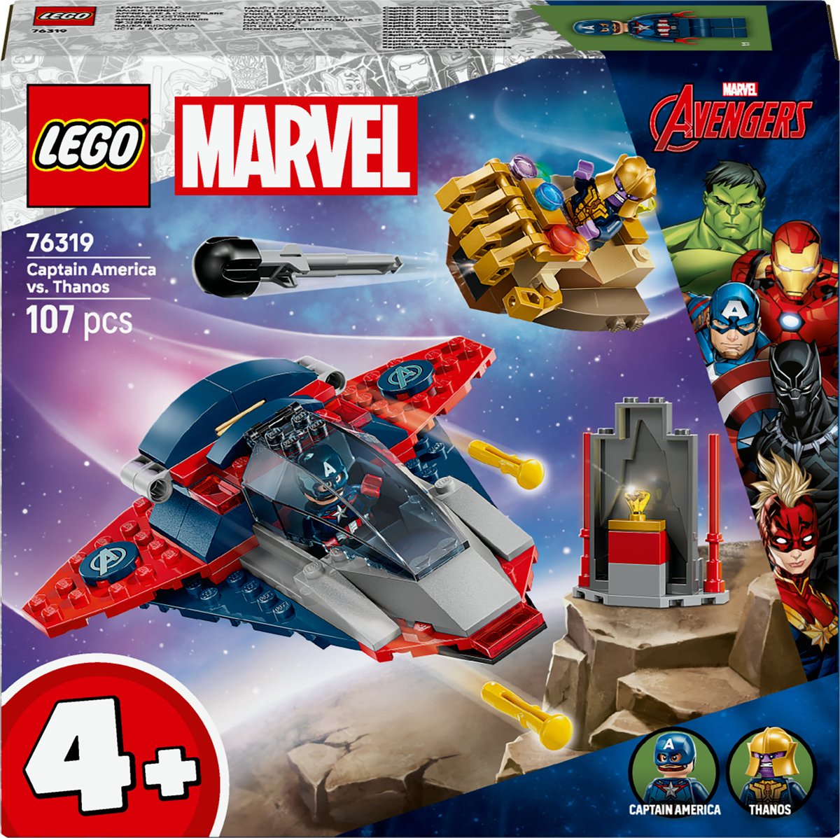 LEGO 76319 Super Heroes Marvel Captain America vs. Thanos