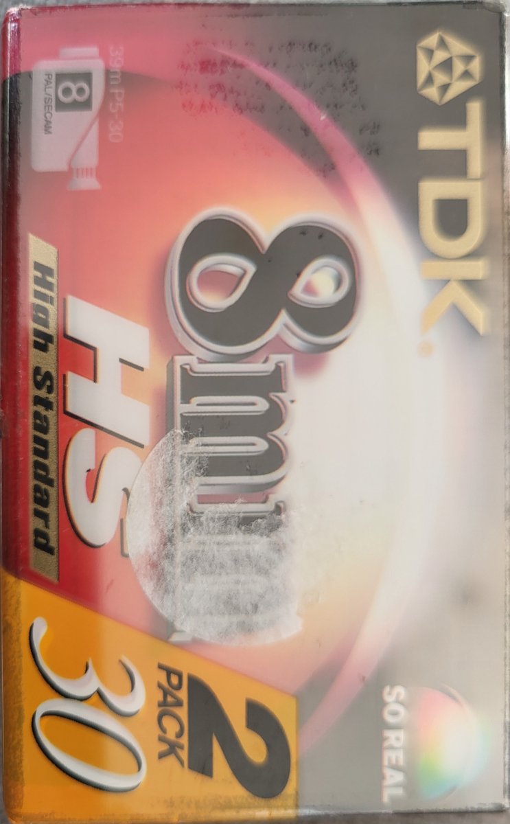 2-pack TDK 8mm HS30 High Standard