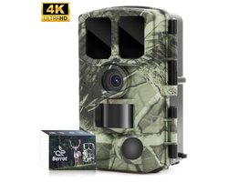 Berrot Wildcamera met Nachtzicht voor Buiten - 4K Ultra HD 48MP - NL handleiding - Incl. 64GB SD & Batterijen