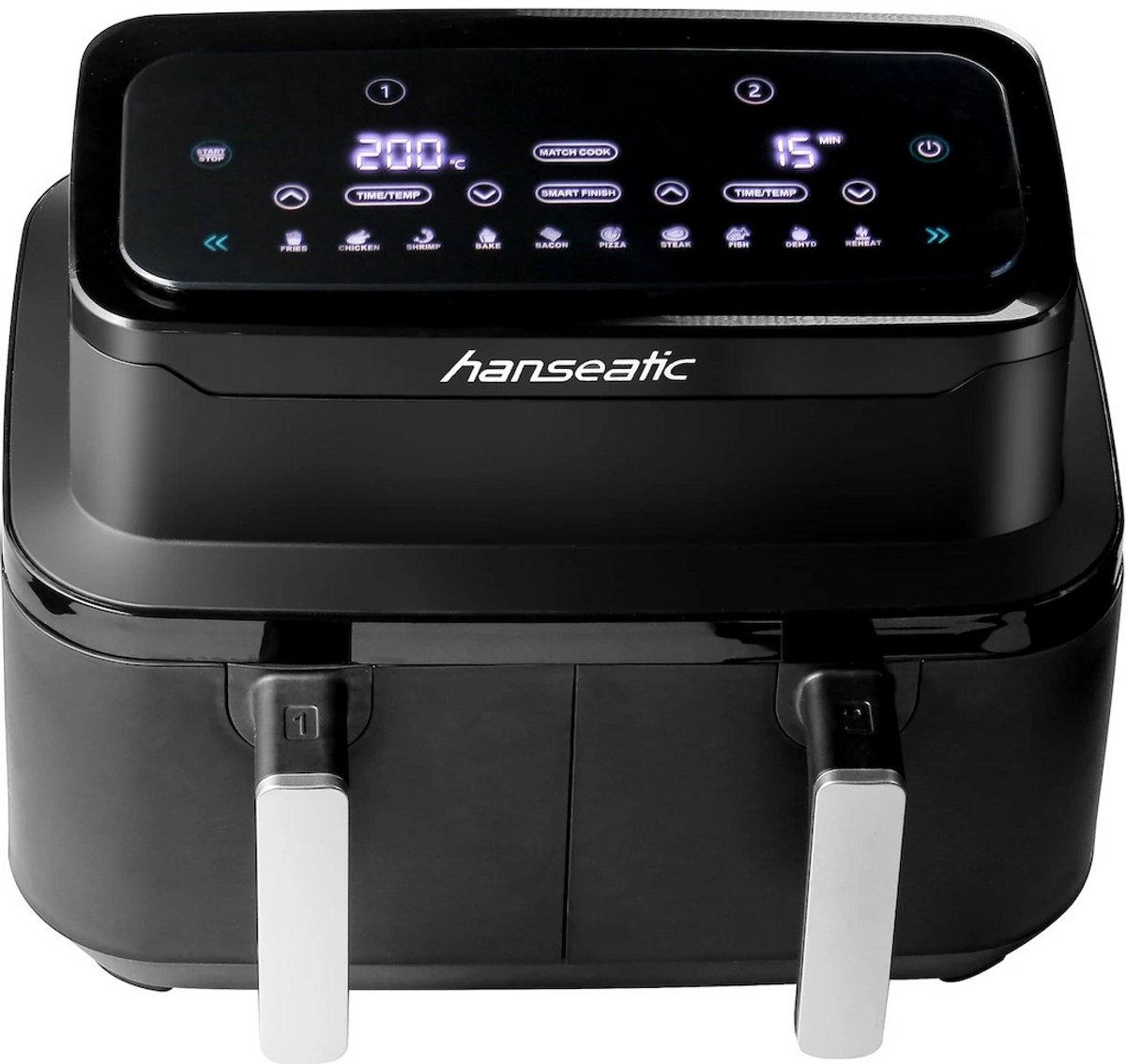 Hanseatic HAF212600D Heteluchtfriteuse 2 in 1