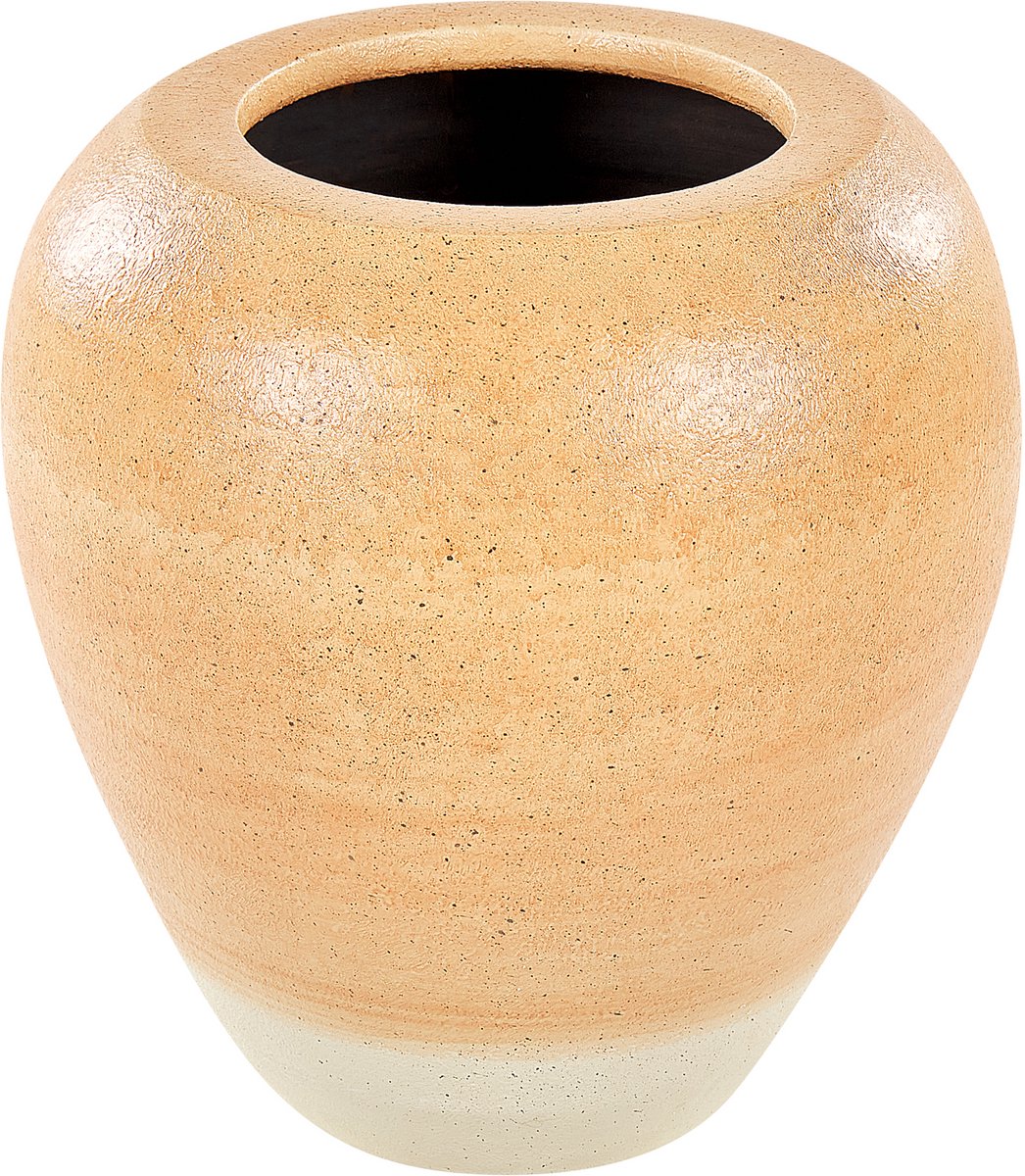 Beliani SKIONE - Decoratieve vaas - Oranje - Terracotta