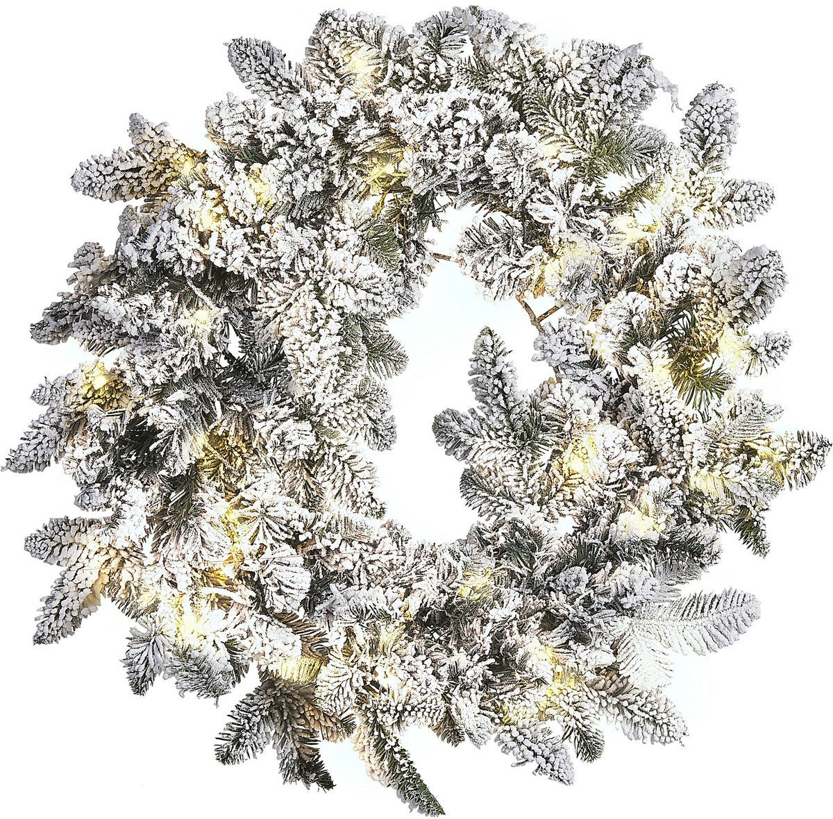 SUNDO - Krans - Wit - Synthetisch materiaal