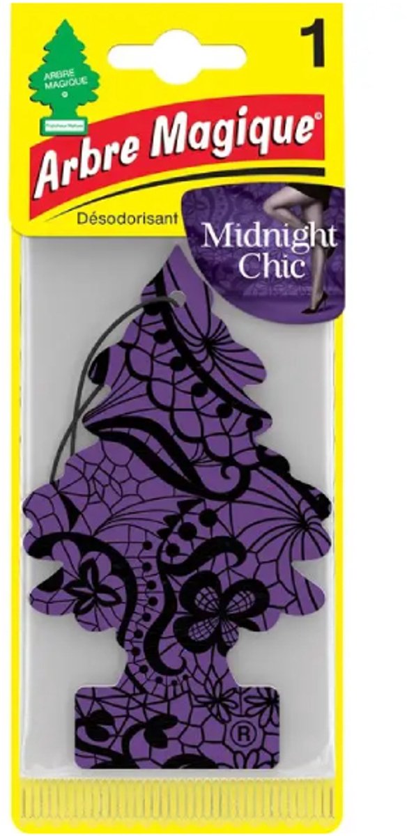 Midnight Chic Arbre Magique Geurboom Luchtverfrisser voor in de auto – Car Parfum – Geurboompje – Geurbooster – Wonderboom – Geurverfrisser – Nieuwe Auto – Autogeur – Autoparfum – Geurblad - Zomer Fris