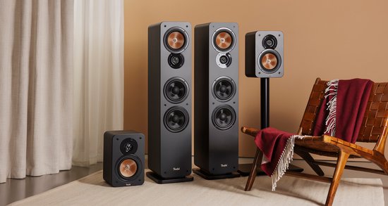 Teufel ULTIMA 40 Surround 5.1 home cinema set, 2 vloerstaande speakers, 2 boekenplankspeakers, centerspeaker en subwoofer - zwart van Teufel — afbeelding 2