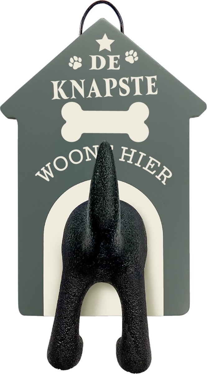 Riemen kapstok honden De knapste hond woont hier