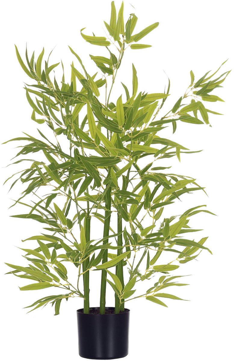 HOMCOM-Künstliche Pflanze-PEVA, Kunststoff-15L x 15B x 90H cm-Grün