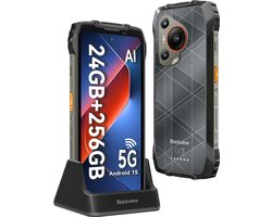 Blackview BL7000 - AI Robuuste Smartphone - 5G - 24GB + 256GB - Met Oplaadstation - 6.78 inch 120Hz - Robuuste Telefoon - IP68 Waterdicht - Nachtzicht - Android 15 - NFC - Zwart