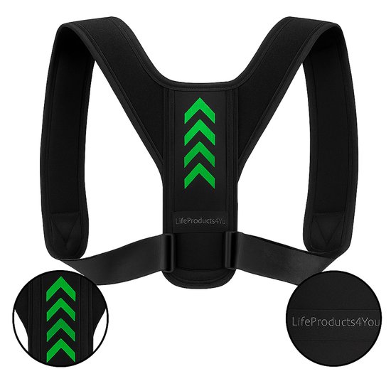 Postuur Corrector - Rug Corrector - Rugbrace - Verstelbare Rugband - Schouderbrace - Houding Corrector - Rug - Rugbrace voor Houding Correctie - Fitness - Sport - voor Dames en Heren