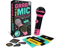 Megableu Grab The Mic - Karaoke Partyspel - Muziekspel voor 2-10 Spelers - Bekend van TikTok - Nederlandstalige versie