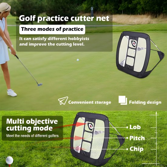 Stripe golf chipping net, mat, tee en draagtas van Stripe Golf — afbeelding 4