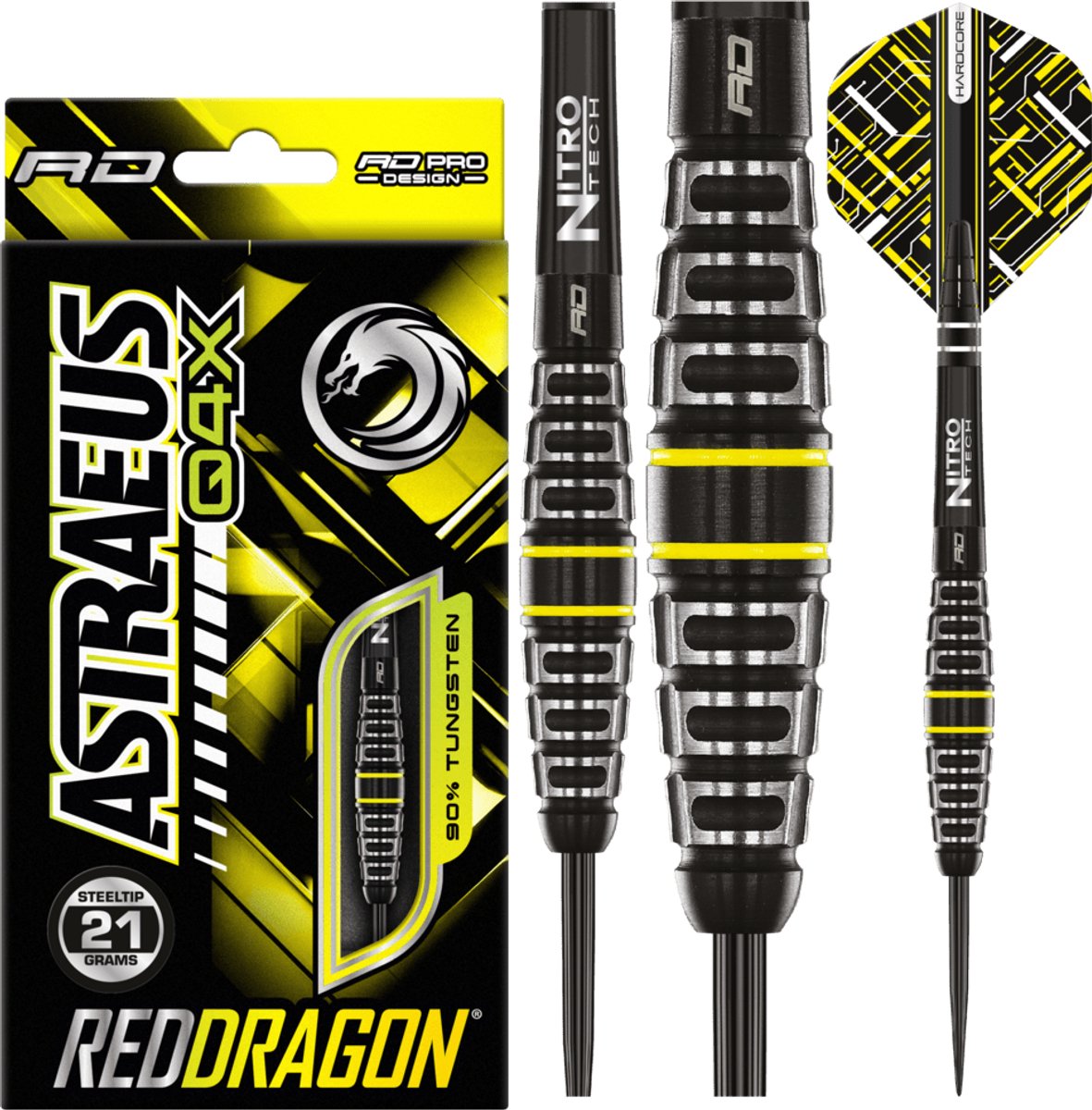 Red Dragon Astraeus Q4X Torpedo 90% - Dartpijlen 21 Gram