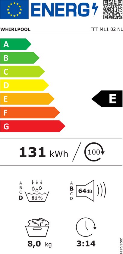 Whirlpool FFT M11 82 NL - Warmtepompdroger