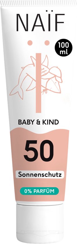 Naïf - Minerale Zonnebrand crème - Baby's & Kinderen - SPF50 - 100ml