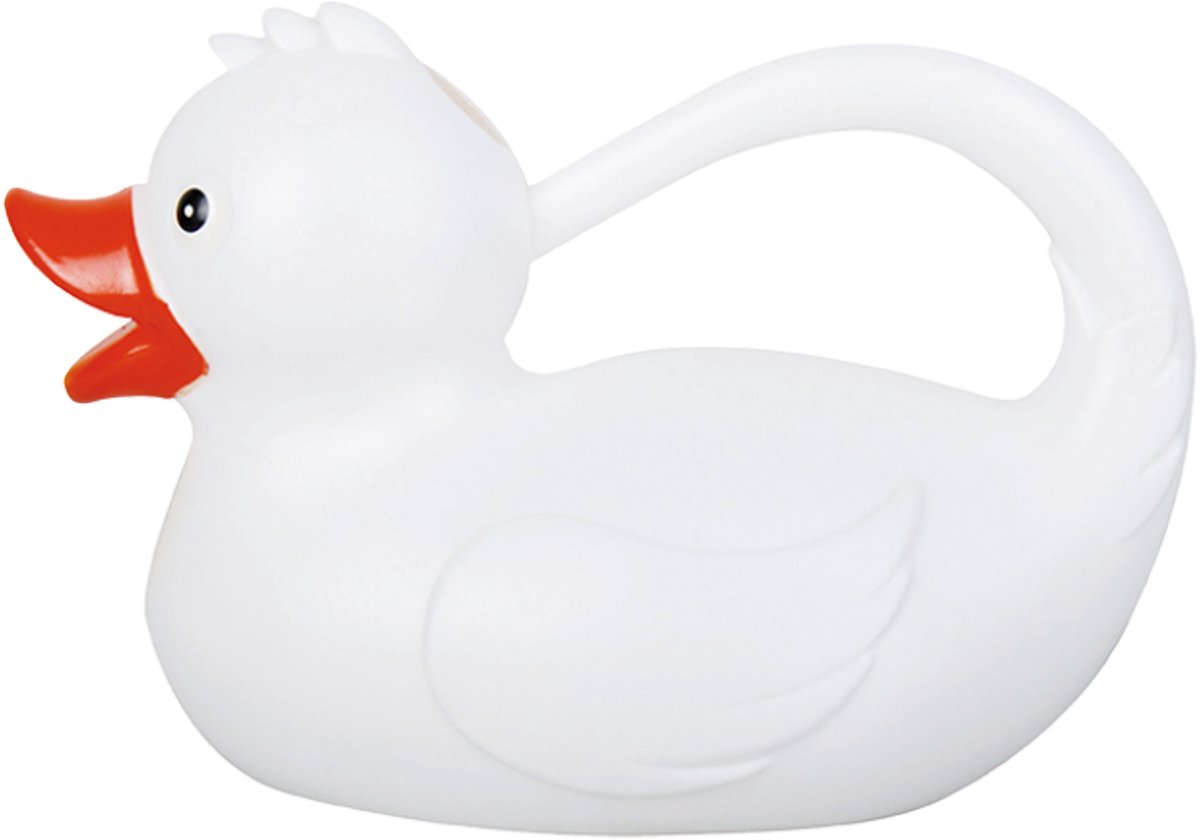 Esschert Design Gieter - Badeend - wit - 1,8 liter - kunststof - Badeend's gietertje - gieters voor kinderen