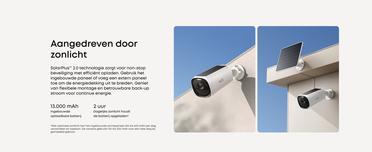Afbeelding 2 van eufy Security S220 Video Deurbel + eufyCam E40 2K solar camera - Inclusief HomeBase 2 - Bundelvoordeel
