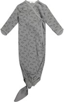 Bébé et bonnet Cocon 0 mois - Gigoteuse nouée + Moufles anti-rayures - Gigoteuse nouée 50/56 - Gris nuage - Grijs - Snoozebaby
