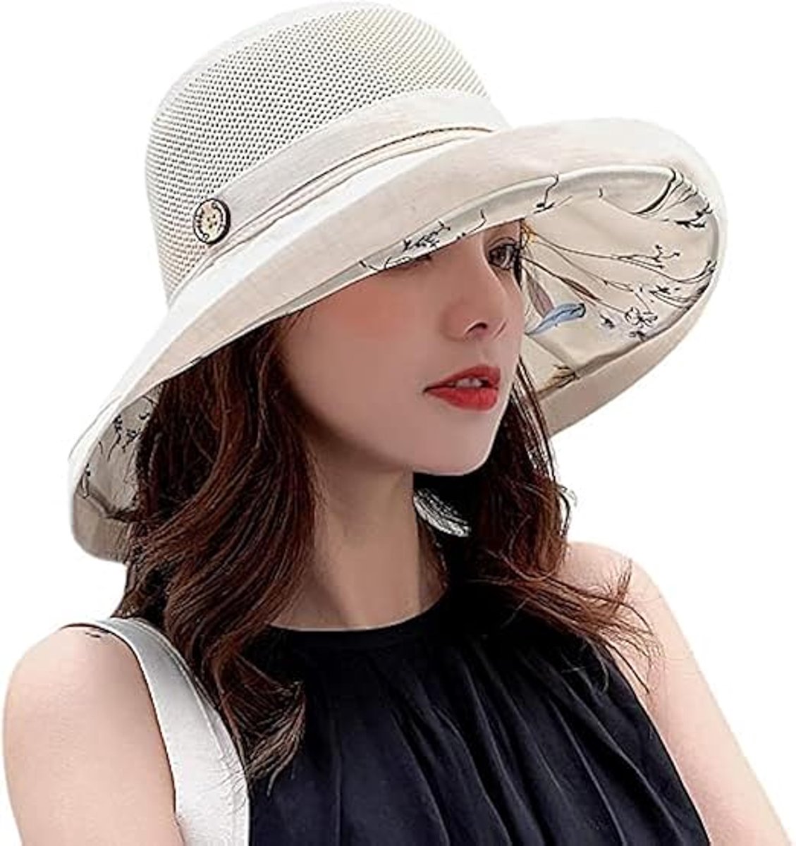 Zonnehoed dames - strandhoed - Zomerse - mesh - zonnehoeden - strandemmerhoed - Opvouwbaar