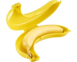 foto van Bananen Trommel | Lunchbox | Fruitbakje | Bananendoos | GEEL