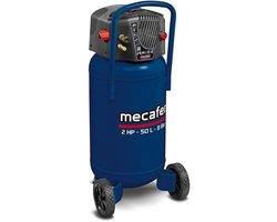 Verticale compressor - MECAFER - 425790 - 50 L - Blauw coaxiaal - Olievrij
