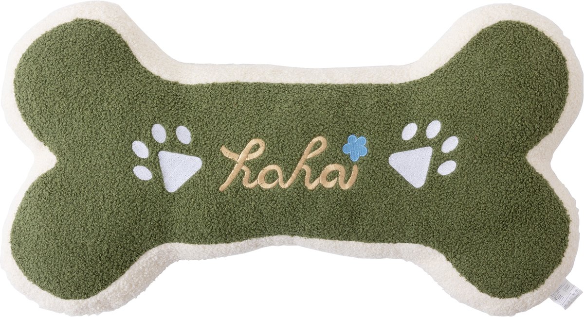 Bot - Sierkussen in vorm van Bot - Vormkussen – 37x68 cm Groen - Luxe Pluche Sierkussen voor Kinderkamer & Woondecor – RBAN SPCTRA®