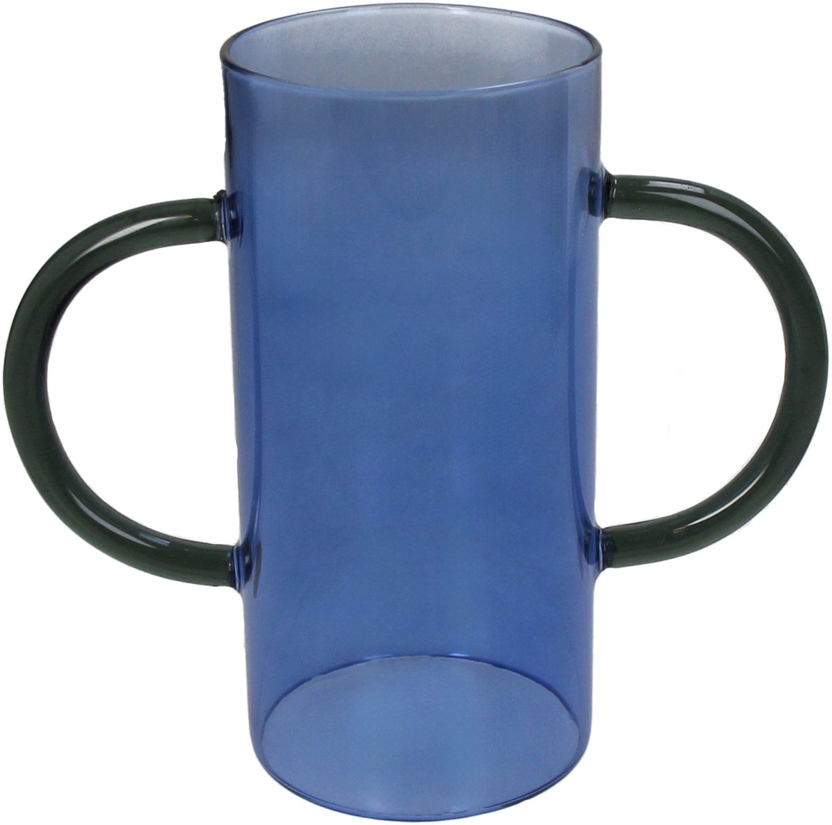 HD Collection Vaas Glas Blauw 19,5x8,5x17,5cm Blue