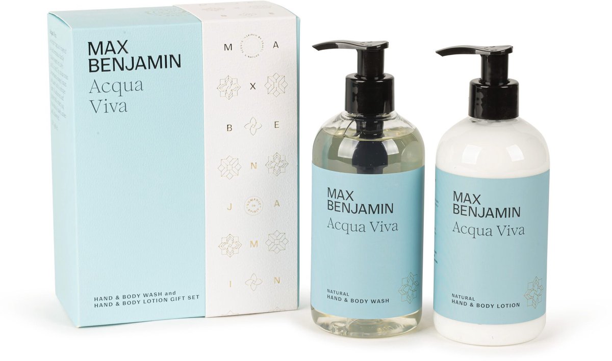 Max Benjamin - Hand & Body Wash and Lotion Cadeauset - Acqua Viva