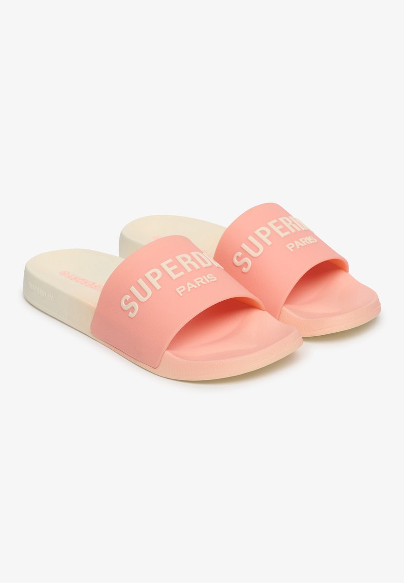 Superdry Core badslippers met kleurverloop Dames Slippers Roze