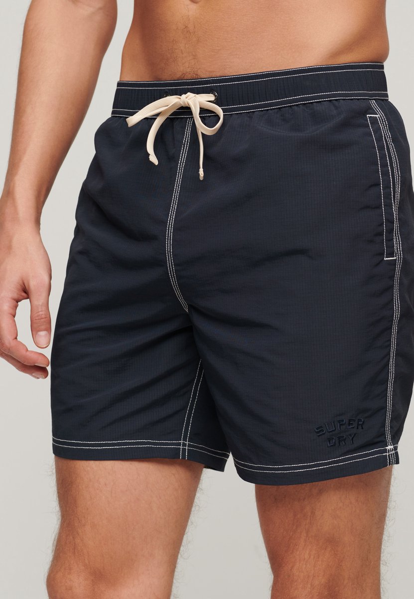 Superdry - Vintage gerecyclede ripstop zwemshort - 43 cm - Heren - Zwembroeken