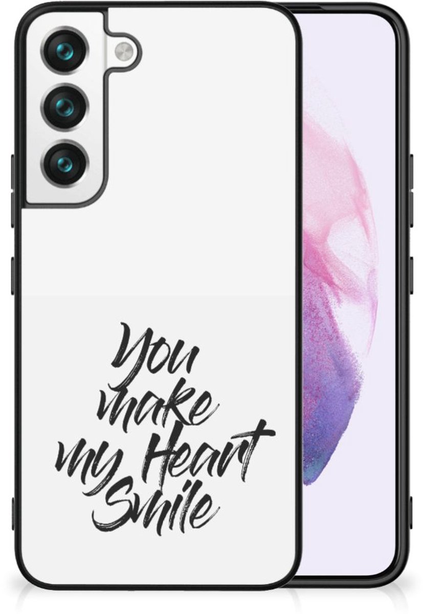 Samsung Galaxy S22 Telefoon Hoesje met tekst Heart Smile