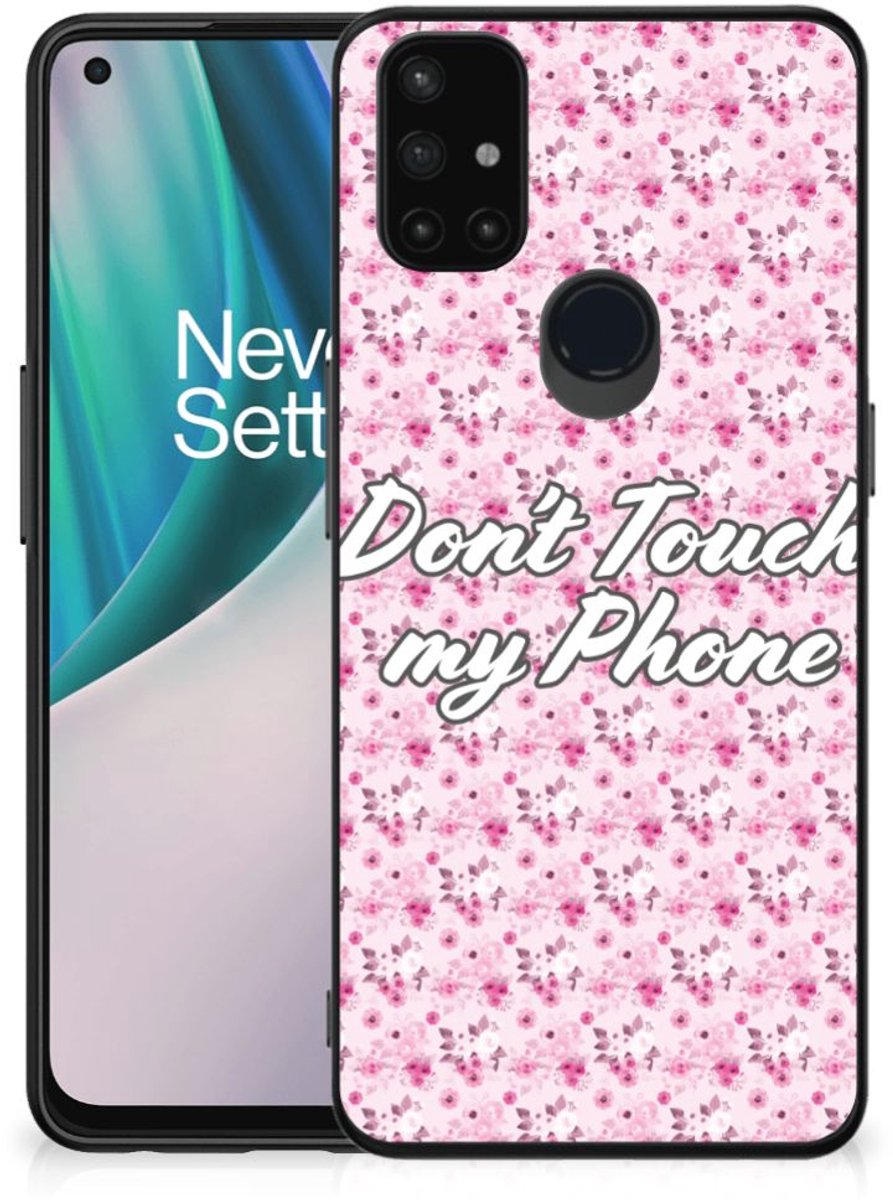 OnePlus Nord N10 5G Telefoon Hoesje Flowers Pink DTMP