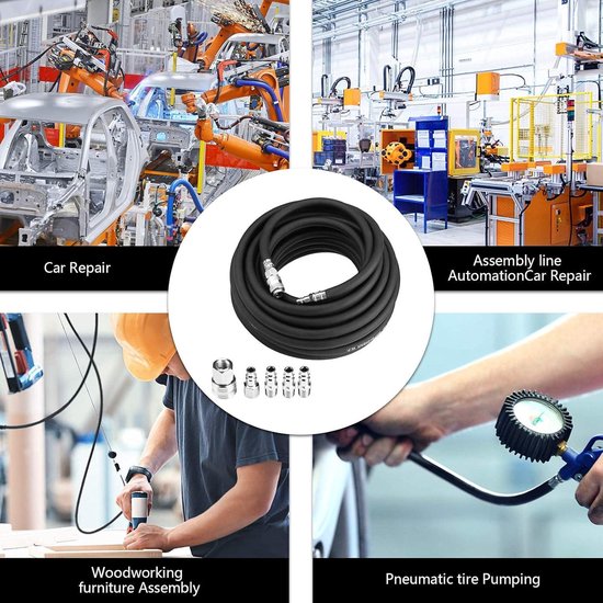 Powerplus powair0204 compressor slang 15m luchtslang rubber kopen? | Korting tot 33