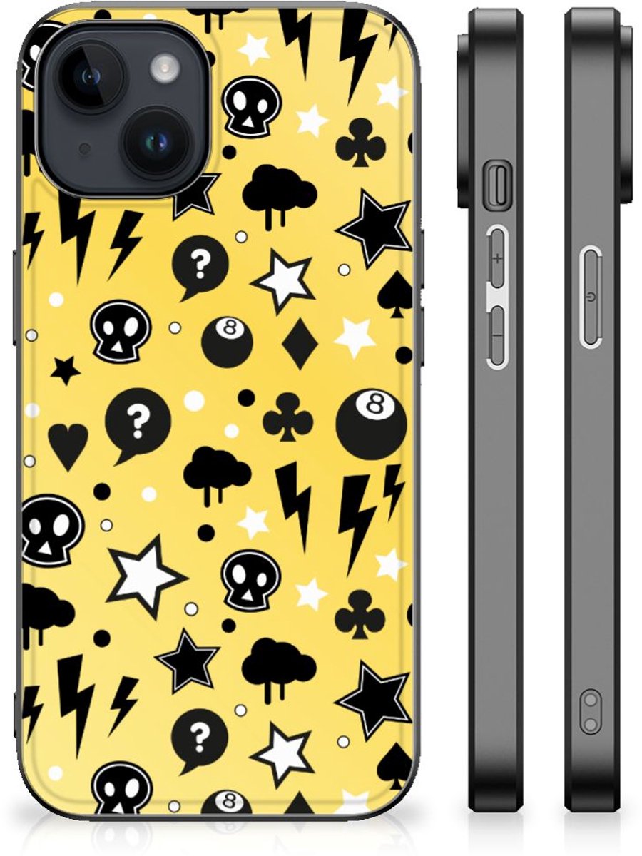 Telefoonhoesje iPhone 15 Plus Punk Geel