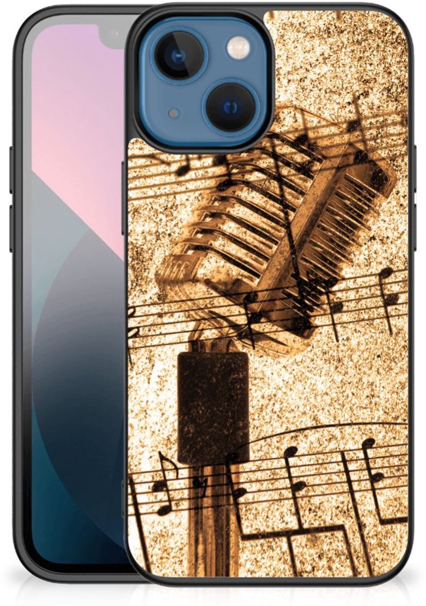 Back Cover voor Apple iPhone 13 mini Silicone Back Case Bladmuziek