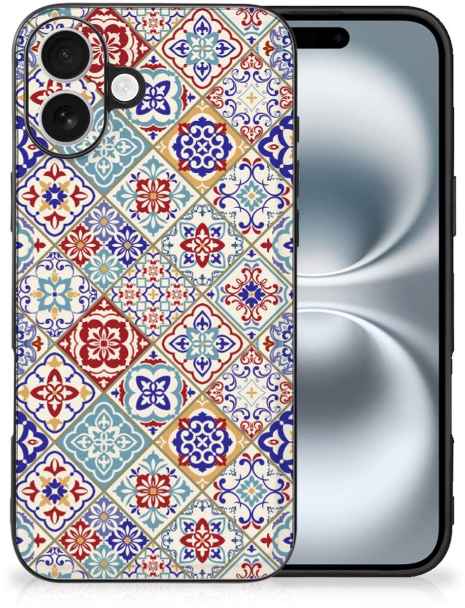 iPhone 16 Marmeren Print Telefoonhoesje Tiles Color
