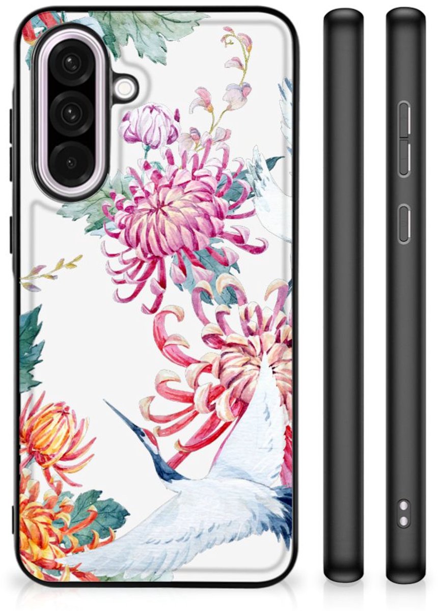 Samsung Galaxy A56 Dierenprint Telefoonhoesje Bird Flowers