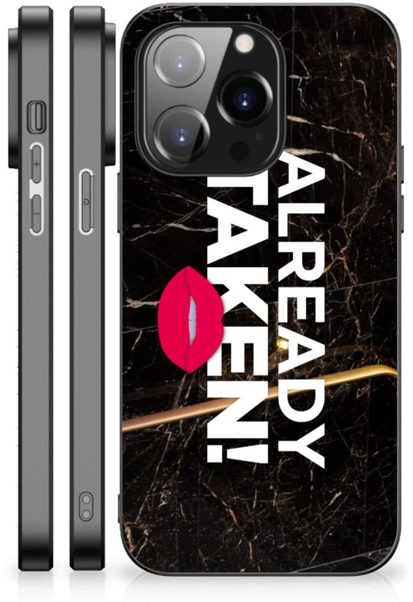 iPhone 14 Pro Telefoon Hoesje met tekst Already Taken Black