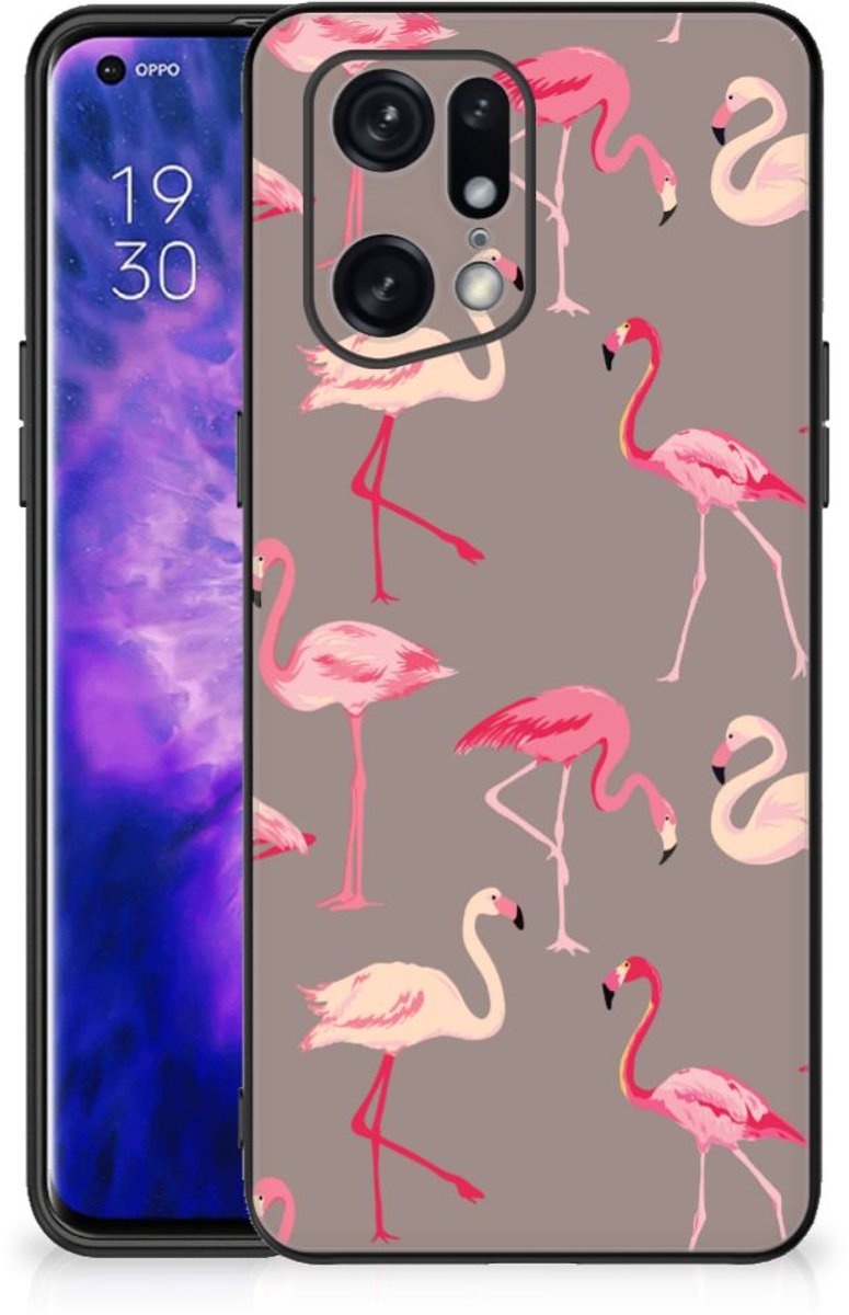 OPPO Find X5 Pro Dierenprint Telefoonhoesje Flamingo