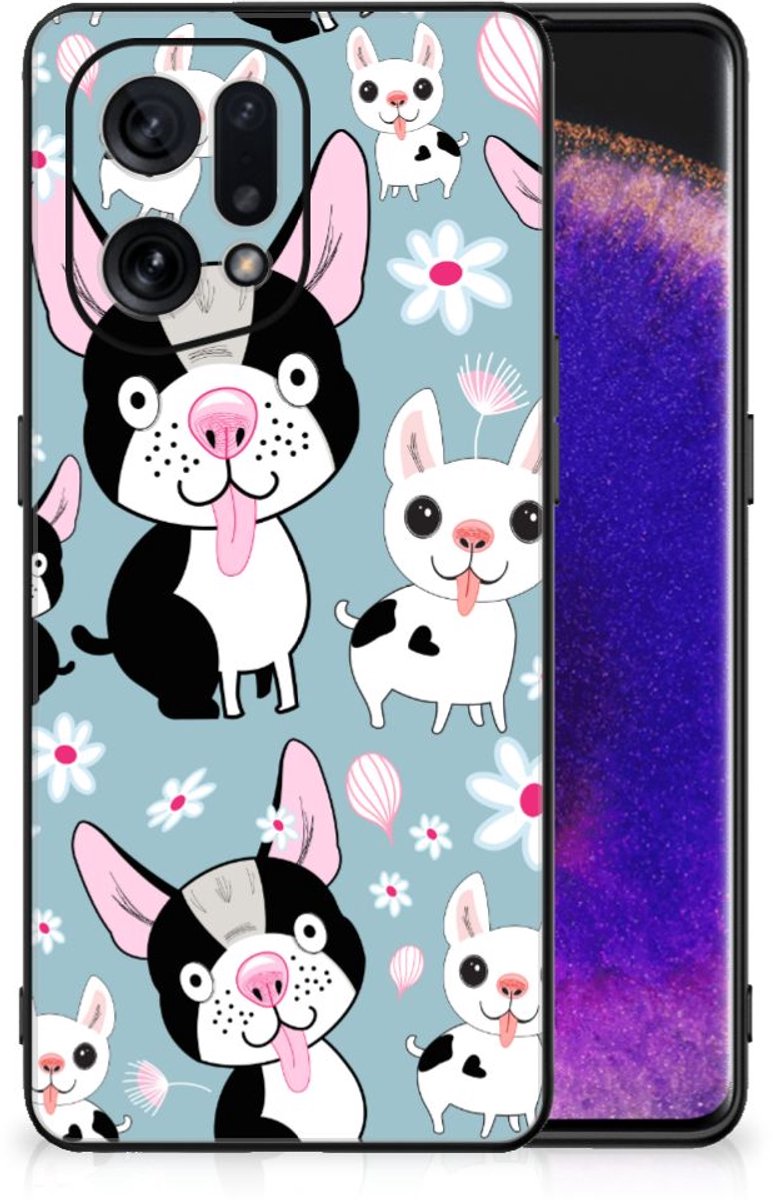 OPPO Find X5 Dierenprint Telefoonhoesje Hondjes