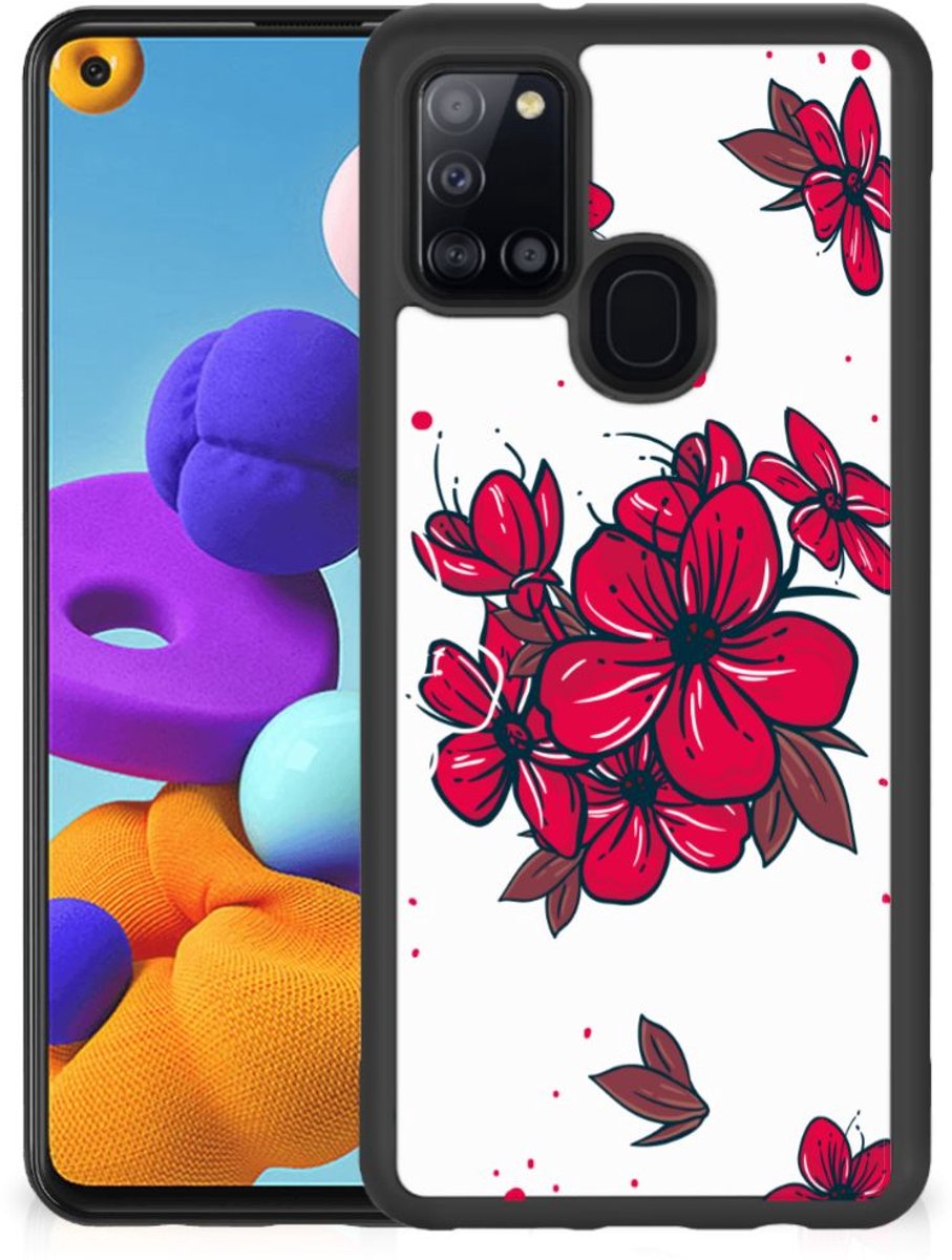 Samsung Galaxy A21s Skin Case Blossom Red