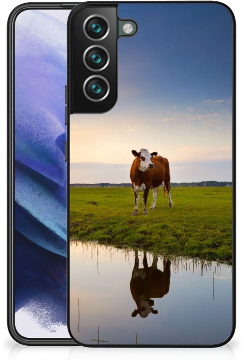 Samsung Galaxy S22 Plus Dierenprint Telefoonhoesje Koe