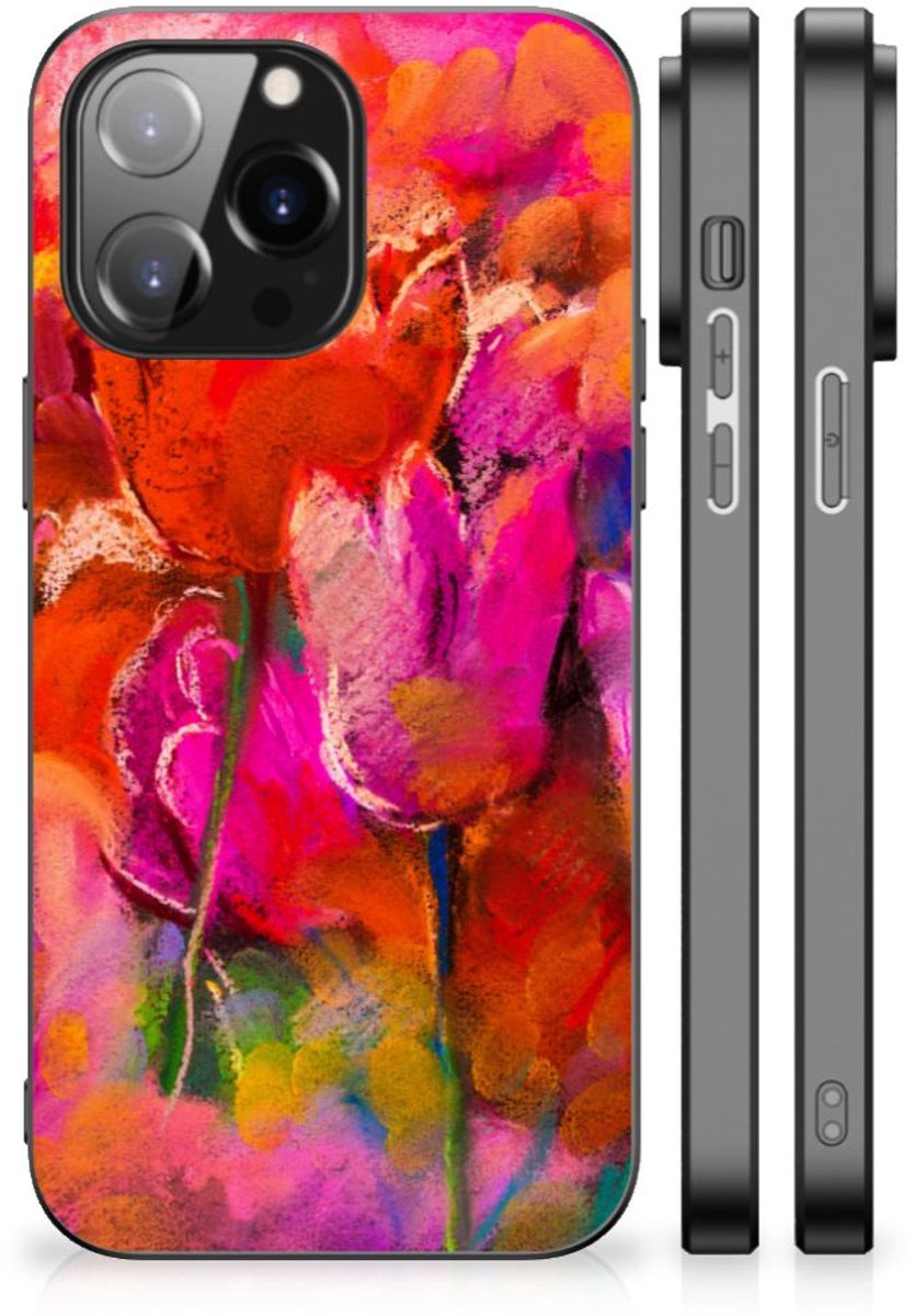 Kleurrijke Telefoonhoesje iPhone 14 Pro Max Tulips
