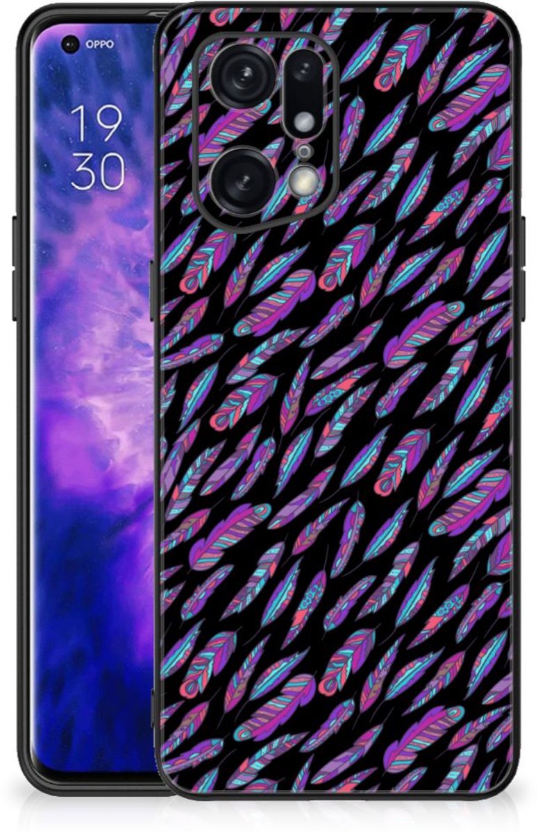 OPPO Find X5 Pro Back Case Feathers Color