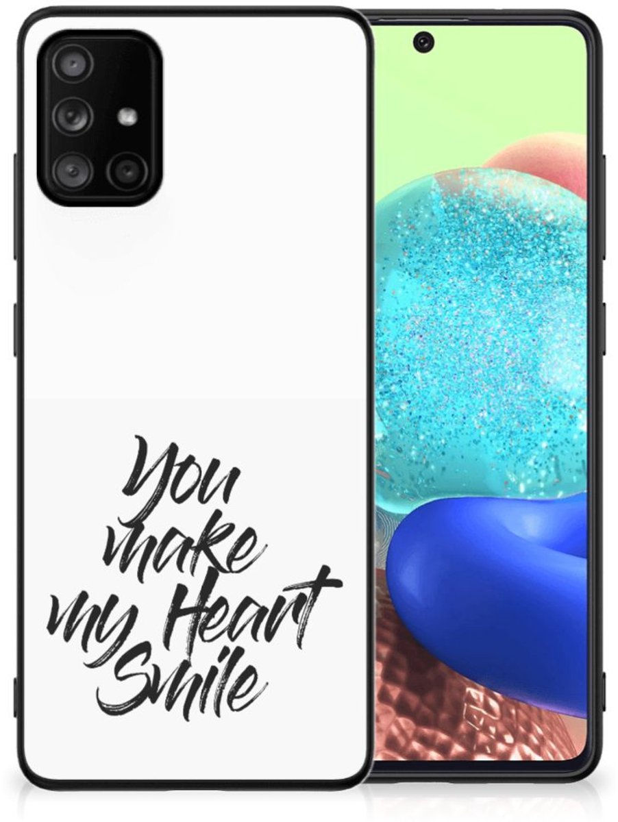 Samsung Galaxy A71 Telefoon Hoesje met tekst Heart Smile