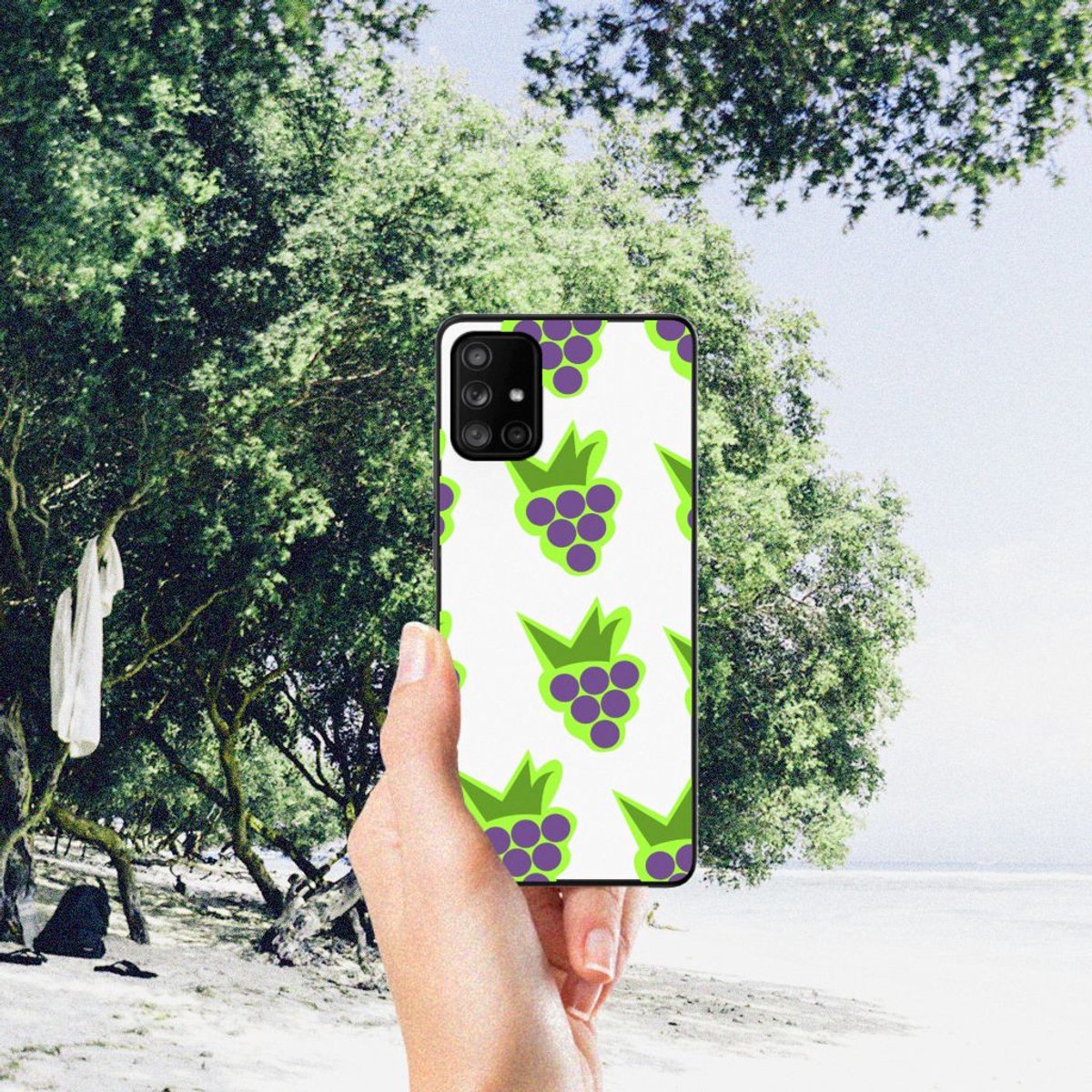 Samsung Galaxy A71 Back Cover Hoesje Druiven