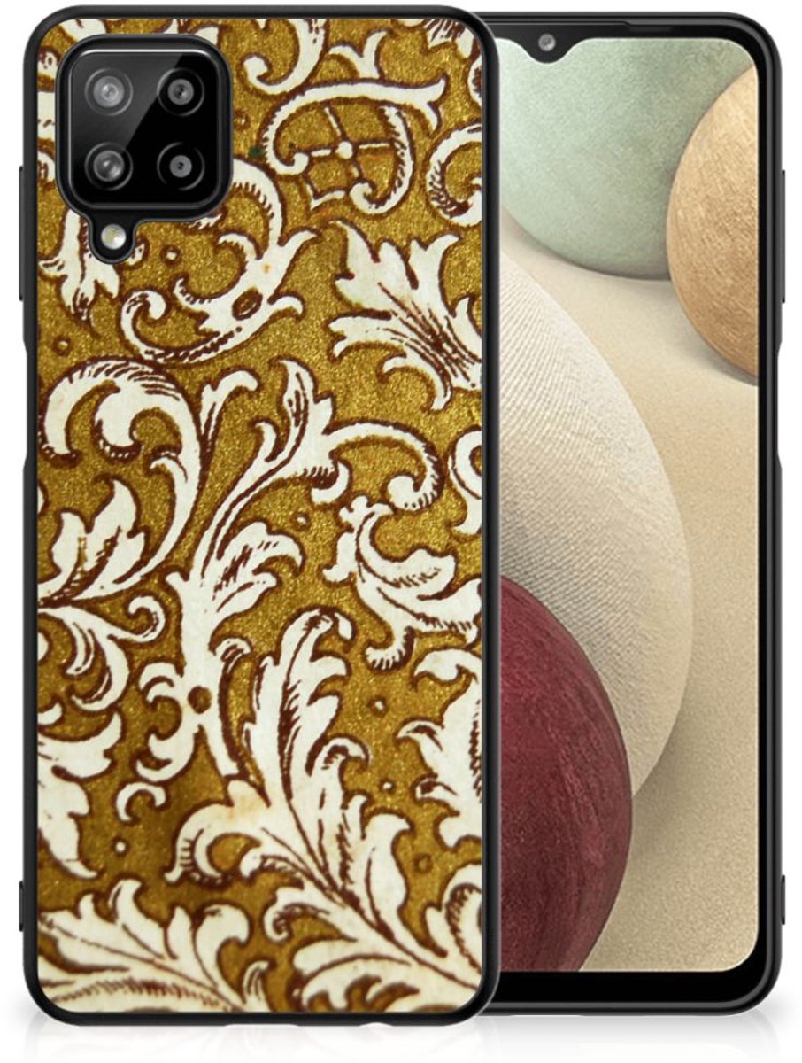 Back Cover Samsung Galaxy A12 Barok Goud