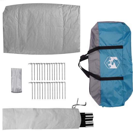 vidaXL Douchetent waterdicht blauw - Tenten