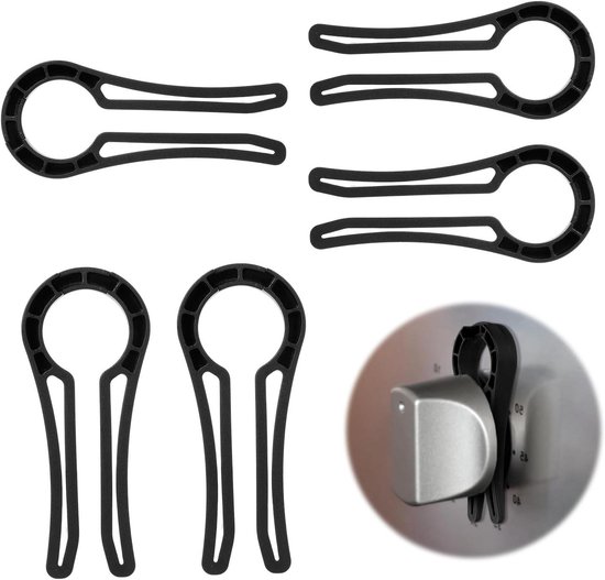 5 Stks Gasfornuis Knop Slot, Baby Proof Oven Knoppen Covers Slot Voor De Veiligheid Van Kinderen Fornuis Knop Sloten Met Universele Maat Kinderbescherming