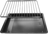Dparts universele ovenrooster + bakplaat set - verstelbaar - rechthoek - universeel uitschuifbaar rooster met ovenplaat voor in oven
