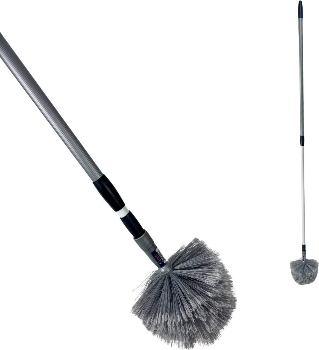Goedkoopste Synx Tools ragebol met telescoopsteel - Stoffer - Plumeau - spinnenrager met telescoopsteel 175 cm - Grijs - Plumeaus - Uitschuifbaar - Duster